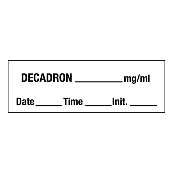 Decadron_mg/ml DTI 1/2 x 500 White w/Black